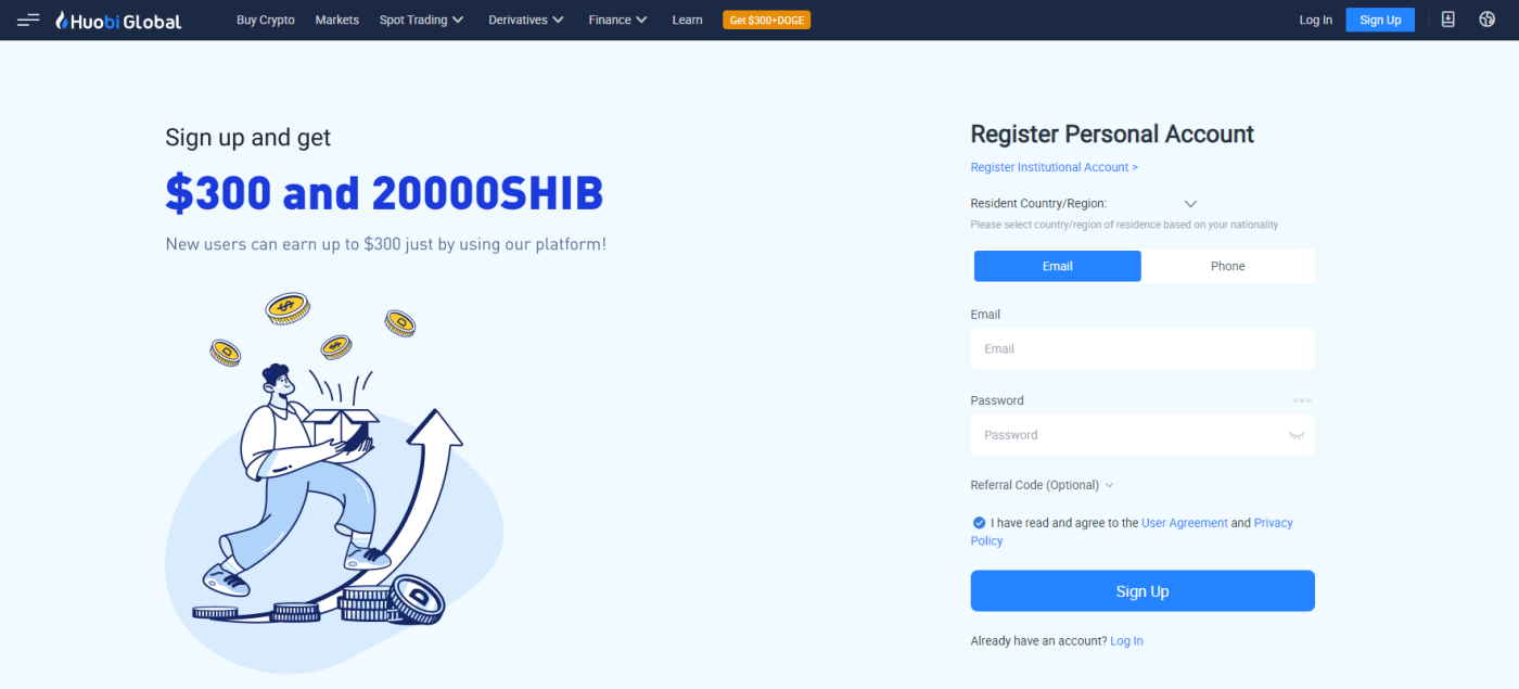 등록 Huobi 등록 Huobi